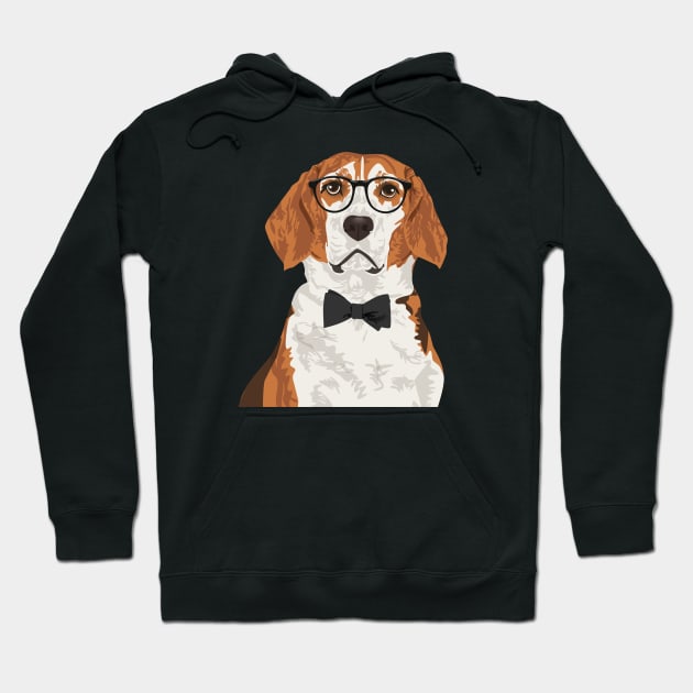 Hipster Beagle Dog for Beagle Dog Parents Hoodie by riin92